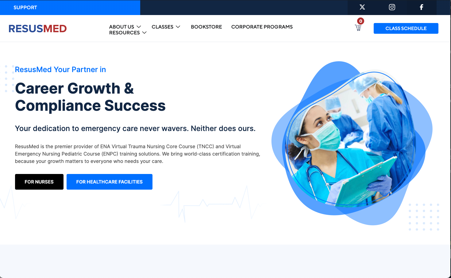 ResusMed: WordPress Website & Custom Plugin Development for Medical Training